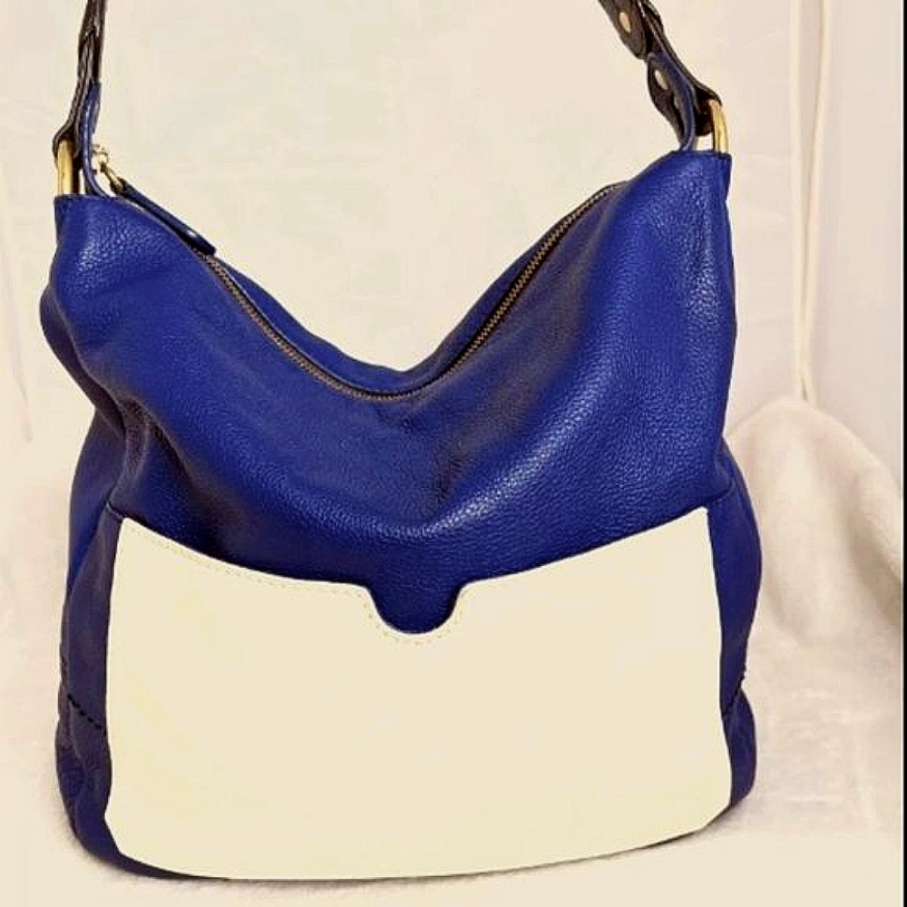 orYANY - Adele Shoulder / Hobo Bag French Blue with White front Pocket